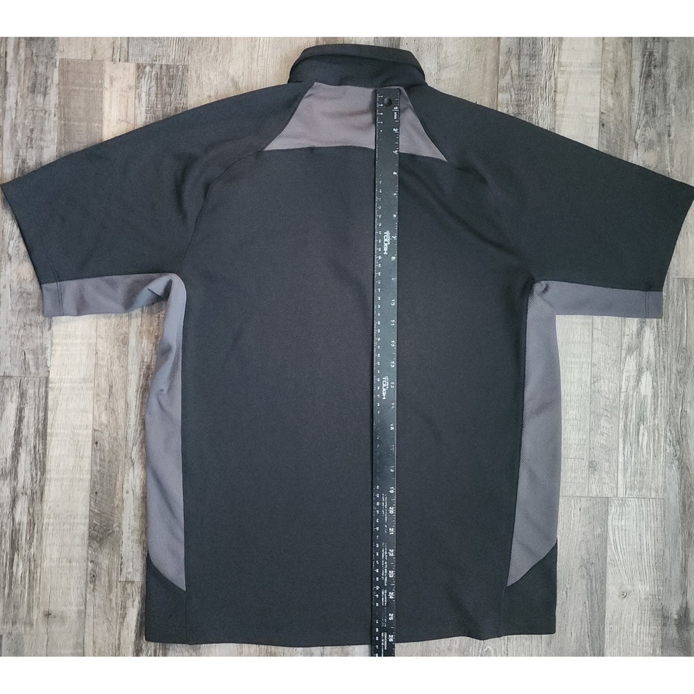The North Face Polo Shirt Mens Size Medium Black VaporWick Short Sleeve Athletic - Picture 5 of 7
